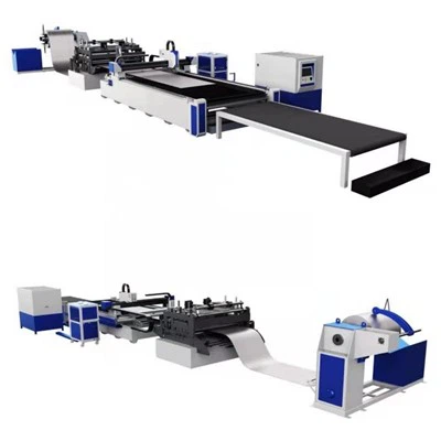 High Efficiency Hlau Chev Fed Laser Tej Tshuab Nrog Rolling Rooj Thiab Nws Pib Unloading