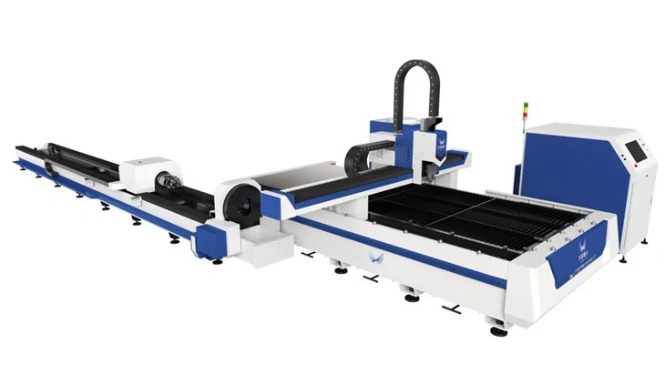 Sab saum toj Muag 1500w 2000w 3000w CNC Sheet Hlau Thiab Tube Laser Cutter Rau Hlau Txiav / Laser Tej Tshuab Nqe